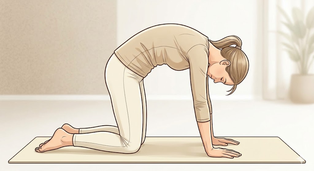 キャット&ドッグストレッチのポーズ