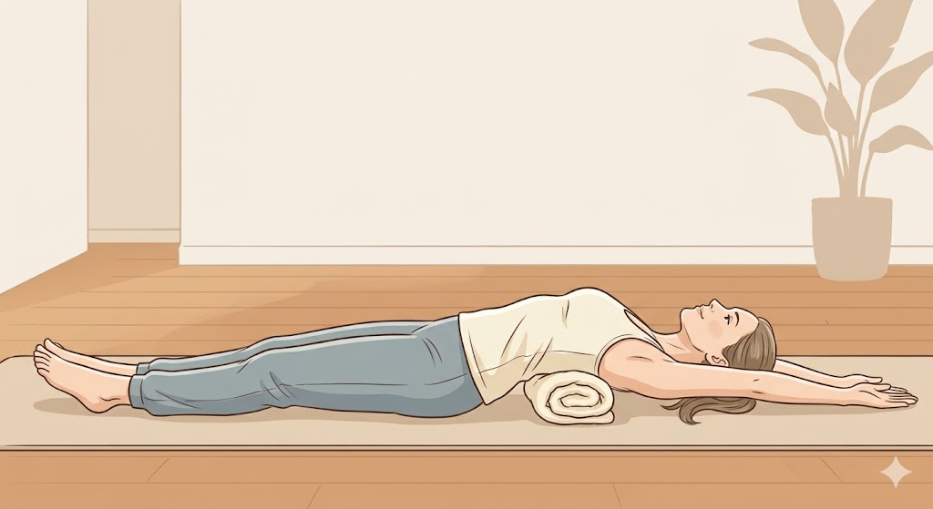 胸椎伸展ストレッチのやり方イラスト